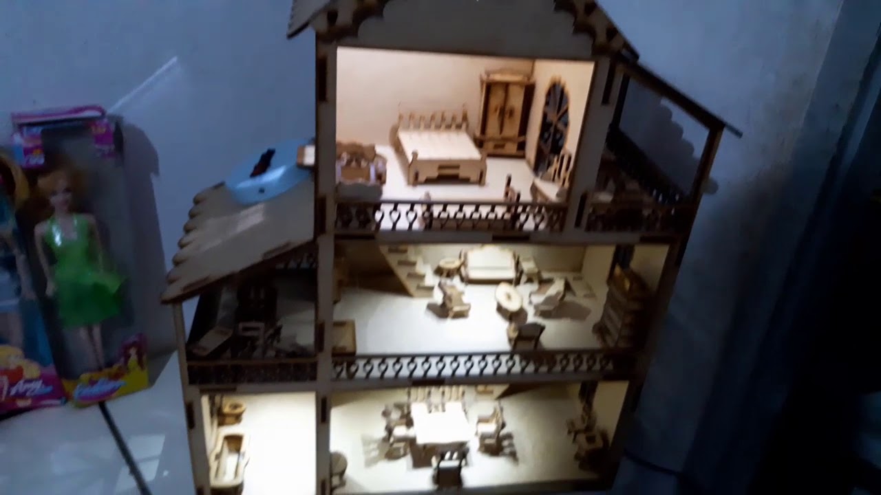 Iluminação da casa de bonecas