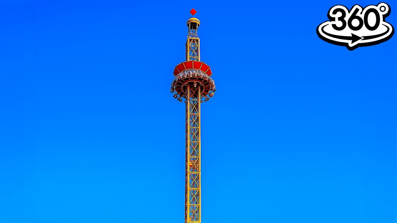 Tsunami Drop - Energylandia 2025 (360°) (POV) (Zator, Польша) Insta360 X5
