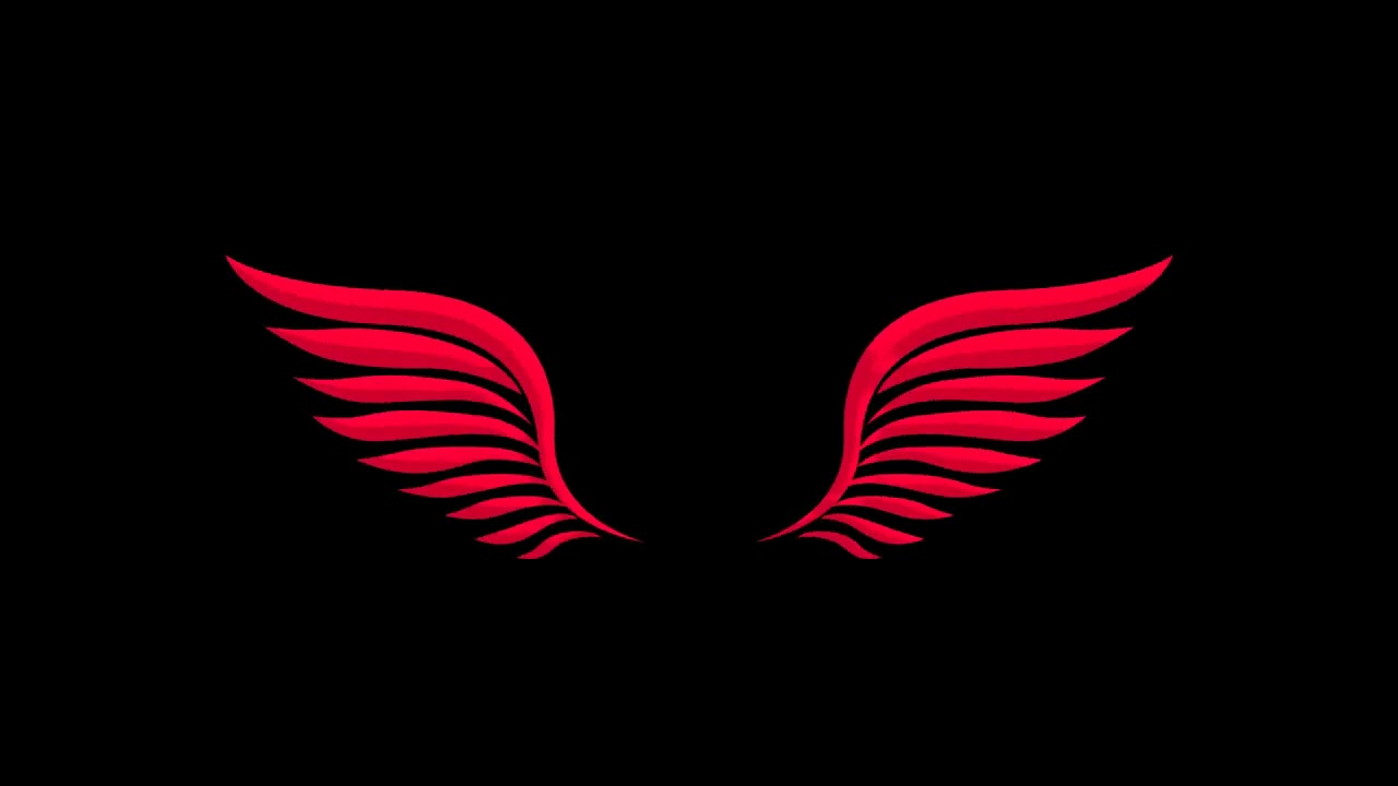 Футаж для вайна красные крылья - YouTube