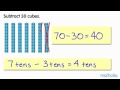 Subtraction with Cubes and Numbers