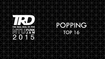 NTU Funk Jam X TRD St Five | Popping Top 16 8