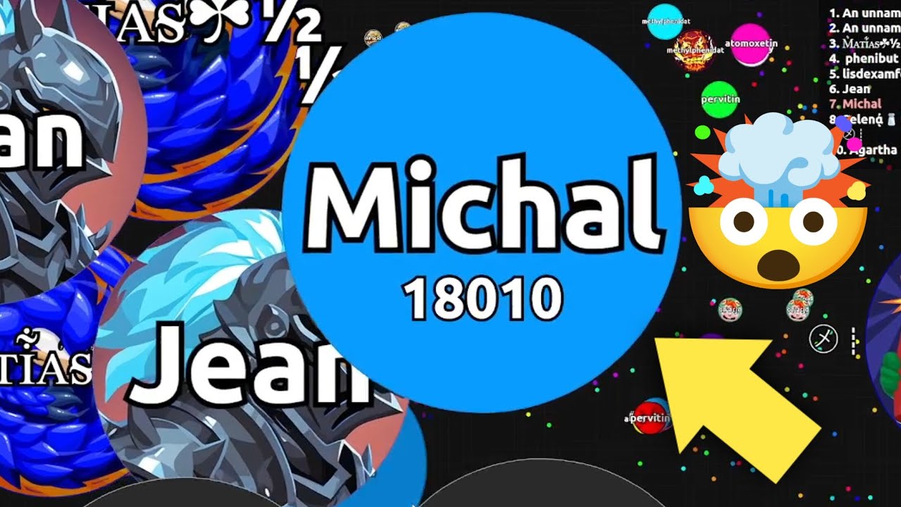 Одно из самых безумных поглощений в истории! 😱 Безумный одиночный геймплей в Agar.io