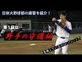 【日体大野球部練習紹介企画】第１回は守備編！意識するのは○○○！？
