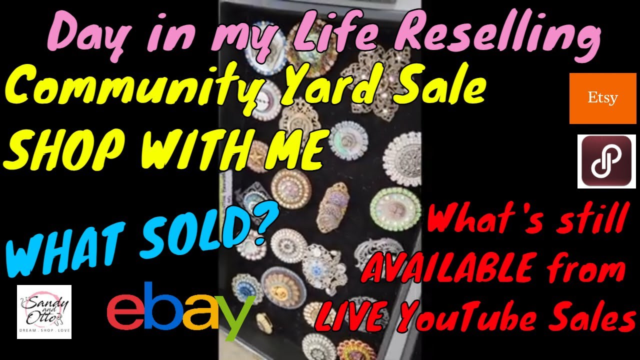 Community Yard Sale Small Shop with Me Thrifted Finds to Sell for