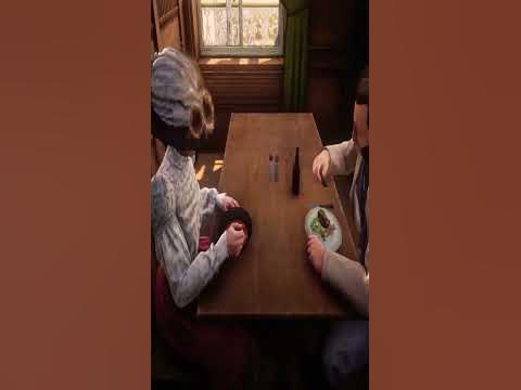 NPCs in Rdr2 actually eat all the food #shorts #rdr2 #gamingbeast47 #