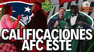 CALIFICACIONES NFL Draft 2026 | Patriots, Bills, Jets y Dolphins