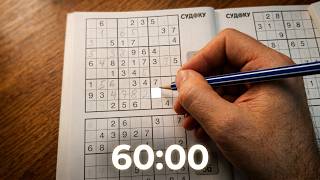 Medium sudoku | 1 hour | 60 Minutes of Calm Easy Sudoku Solving