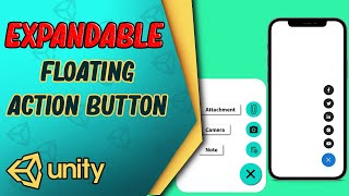 Expandable settings UI (floating action button) Unity animations | Unity Beginner Tutorial Coding
