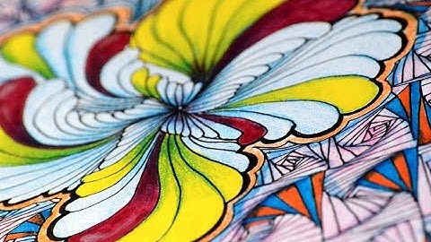 ArtSmug- Colorful Zentangle timelapse # 3