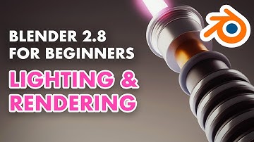 Blender 2.8 for Beginners - Making a 3D Lightsaber - Lighting and Rendering (5/5)