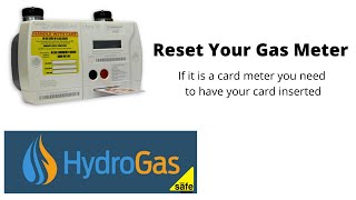 How To Reset your Gas Meter, PAYG Pay As You Go top up card gas meter type