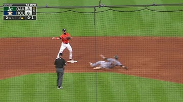 OAK@HOU: McHugh induces a double play in the 6th