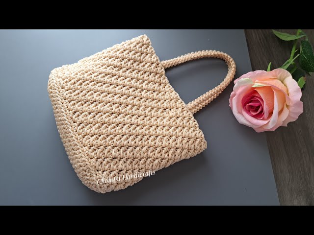 UMBRO■Crochet Mini Tote Bag UMBRO□Crochet Mini Tote Bag Crochet bag tutorial | Crochet