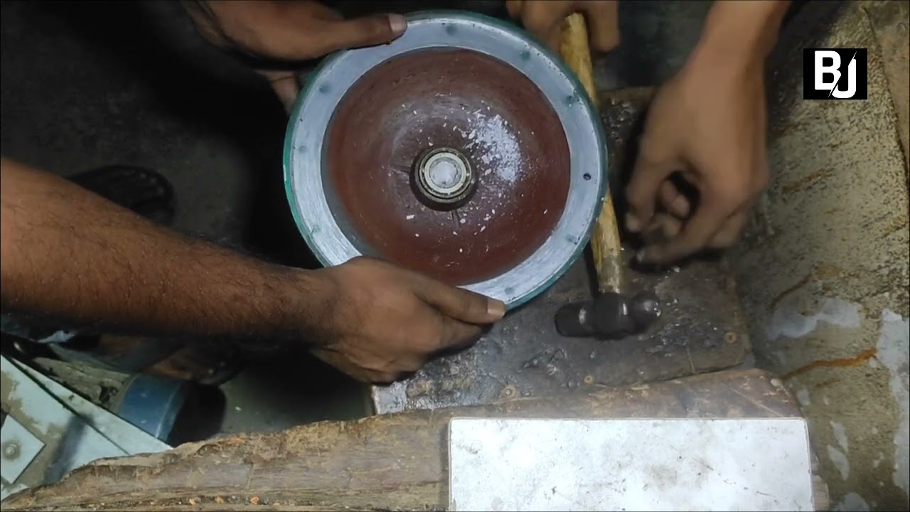ceiling fan repair, bearing removing, new trick.