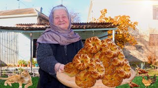 Nənəmin bağında gözəl havada AÇMA BULKA bişirdik-Samovar çayı dəmlədik