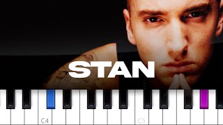 Eminem ft Dido - Stan (piano tutorial)