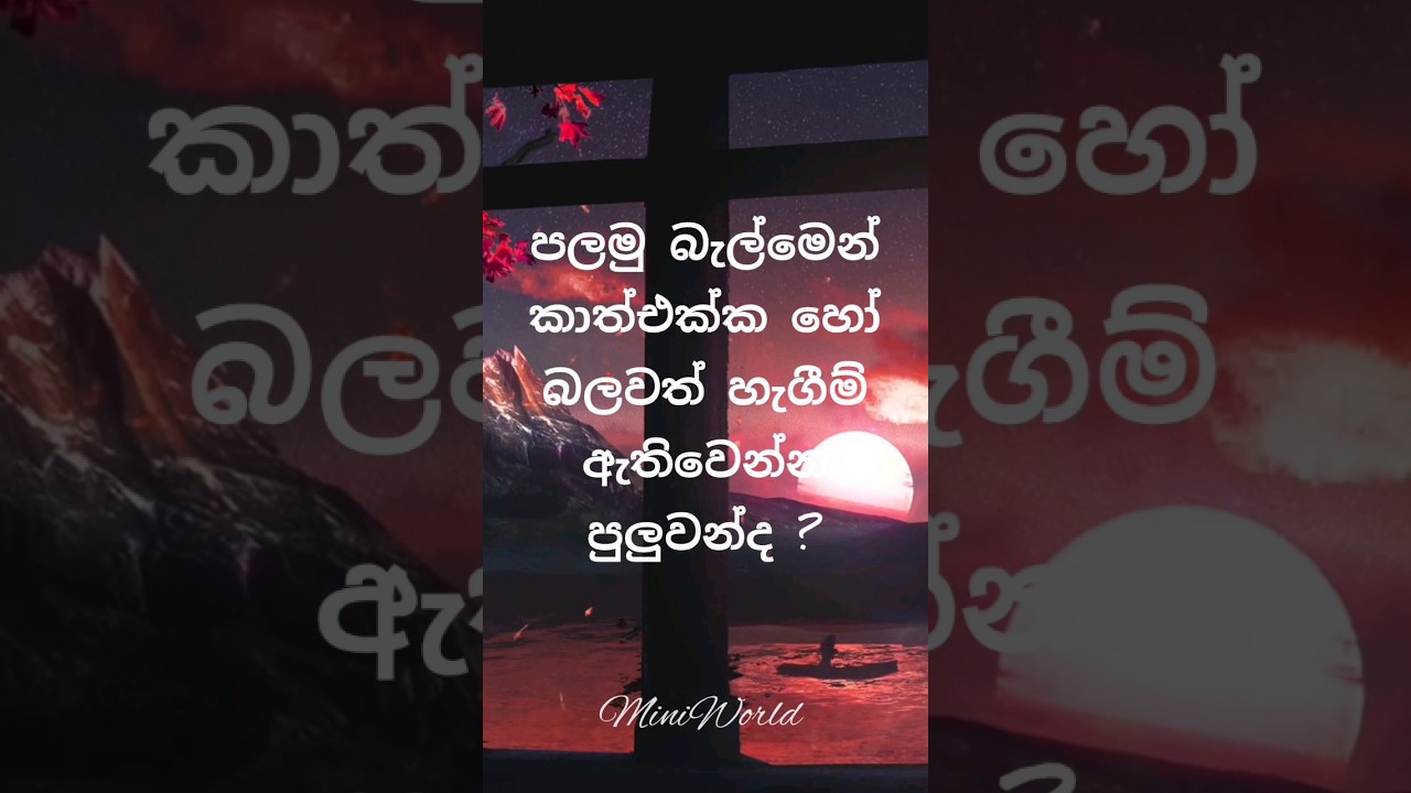 එක බැල්මෙන් මොළය ආකර්ෂණය වෙන්නේ කොහොමද 👍☺️
