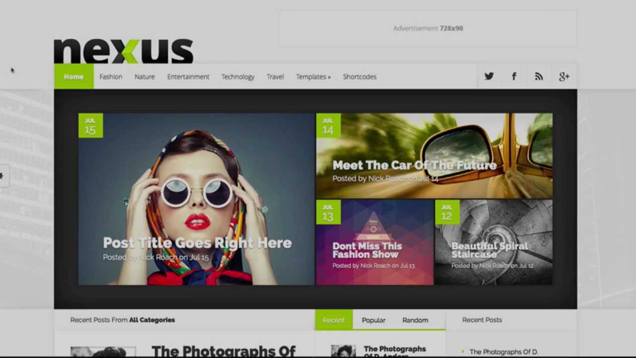 Nexus WordPress Theme Review by Elegant Themes Reviews - YouTube