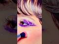 Viral Purple Crystal Eye Makeup Tutorial ✨💜 Glitter Glam Eye Look#shortvideoviral #eyemakeup #mua