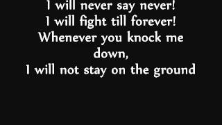 Justin Bieber - Never Say Never (Letra - Lyrics)