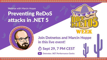Marcin Hoppe - Preventing ReDoS attacks in .NET 5 (Dotnetos Conference 2020)