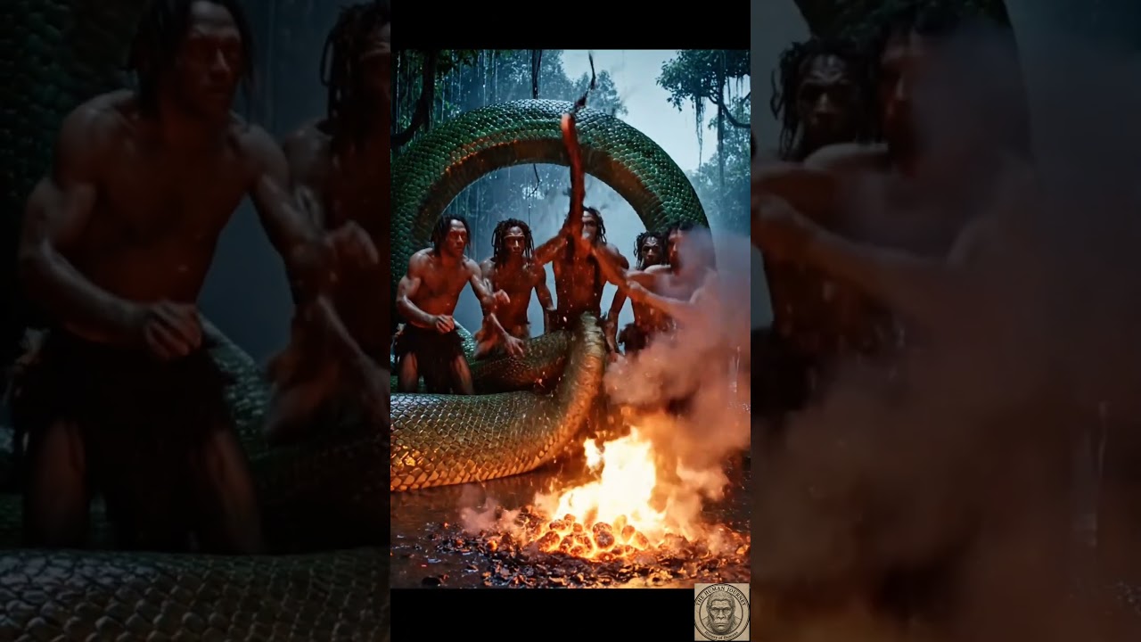 Life Millions of Years Ago | How Primitive Humans Survived Deadly Anaconda Snakes 