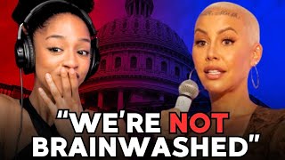 Amber Rose STUNS Reporter We re Not Brainwashed by the Left