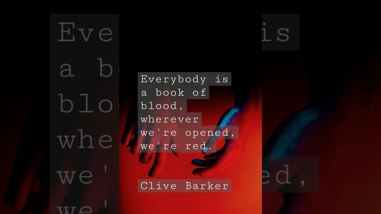 All Connected - Insight from Clive Barker 