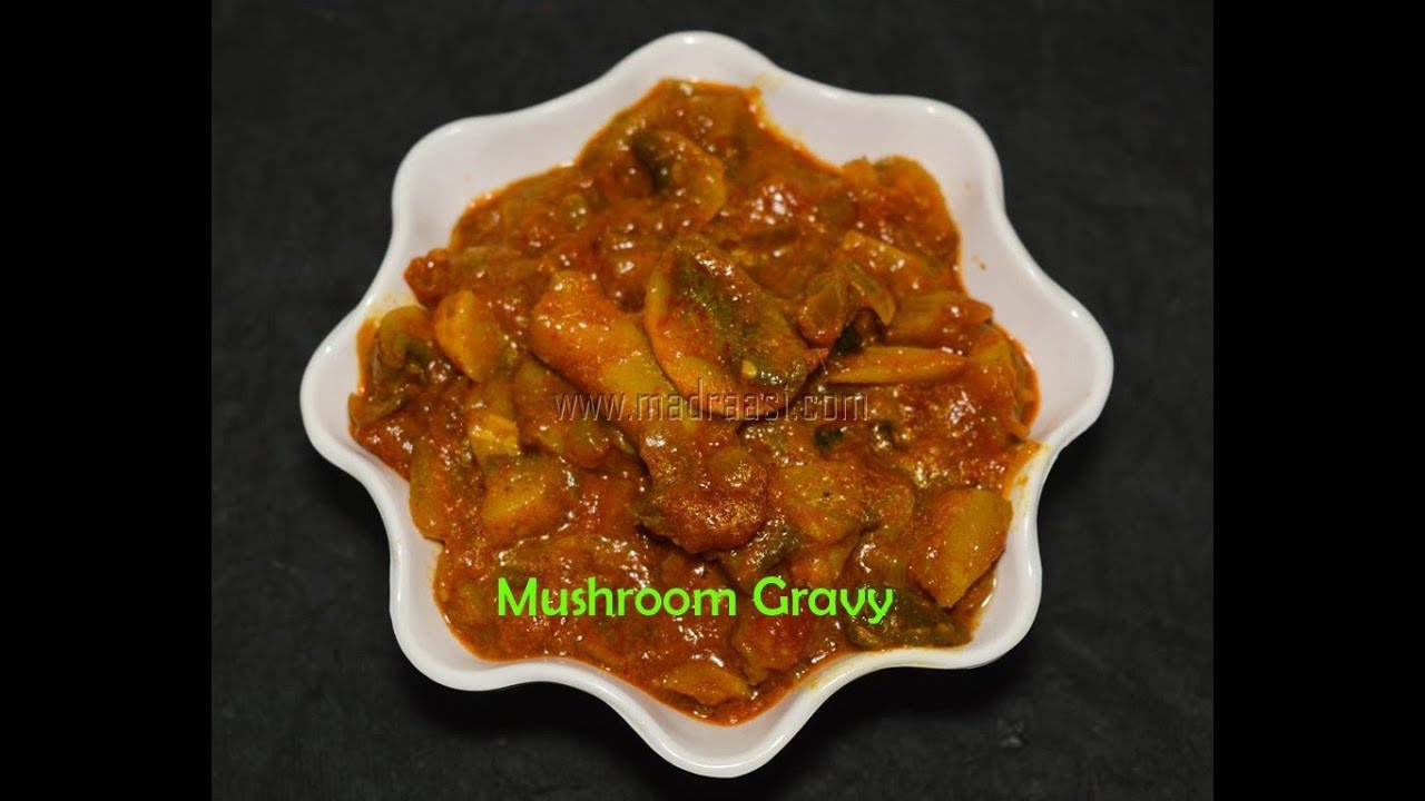 Mushroom Masala recipe Kaalan Gravy for chapathi, roti, poori