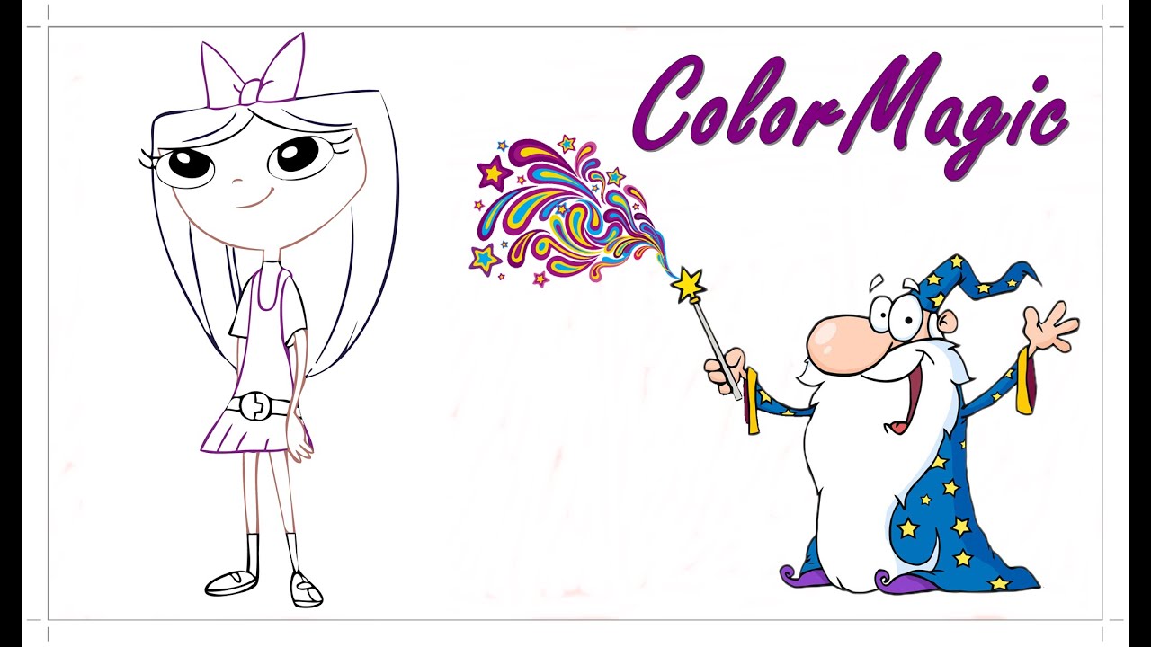 fun isabella phineas and ferb coloring book picture let s