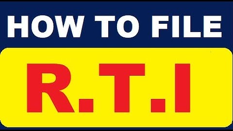 How to File RTI (Step By Step) | Subham Sen