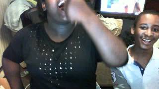 Kayla doing the Cinnamon Challenge