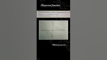 Reciprocal function...