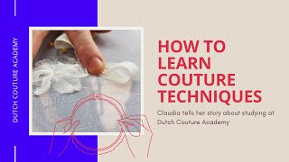 Couture techniques: how to learn together