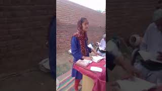 Maryias Shahbaz is preaching word of God in Sunday service.pastor Shahbaz Rafiq
