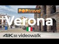 Walking in VERONA / Italy - All Around Old Town and Piazzas - 4K 60fps (UHD)