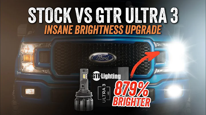World’s Brightest Headlight Upgrade for 2018-2020 F-150 | GTR Ultra 3 LEDs 879% Brighter Than Stock!