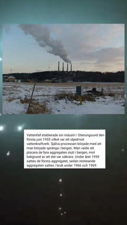 Vattenfall etablerade sin industri i Stenungsund den första juni 1955 vilket var e