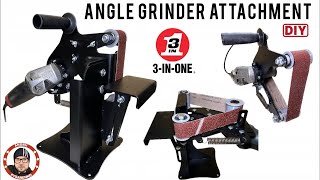 3in1 Angle Grinder Attachment || How To Make A Angle Grinder Belt Sander || DIY