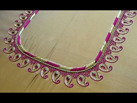 Very Beautiful Thread Embroidery Work Blouse Designs Silk Saree Blouse Design Maggam Work Youtube,Free Certificate Design Template Ppt