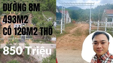 chỉ 850tr cho lô đất thổ cư rộng 493m2 đường qh rộng 12m , đất thổ cư khánh vĩnh khánh hòa giá rẻ
