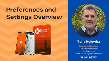 Handheld Contact: Preferences and Settings Overview