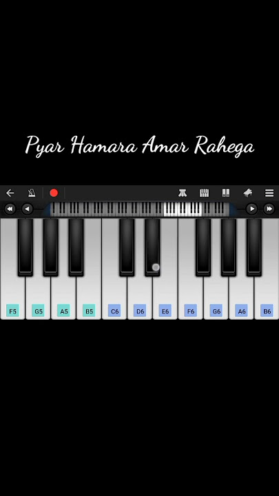 Pyar Hamara Amar Rahega | Mobile Piano Tutorial #shorts #youtubeshorts