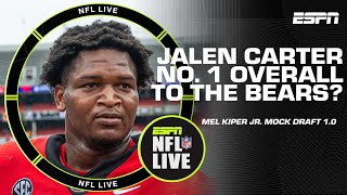 Mel Kiper Jr.'s Mock Draft 1.0 has Jalen Carter as the No. 1 overall pick to the Bears | NFL Live