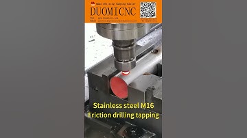 Automatic Friction Drilling Tapping Stainless Steel round tube by Gantry CNC drilling machine