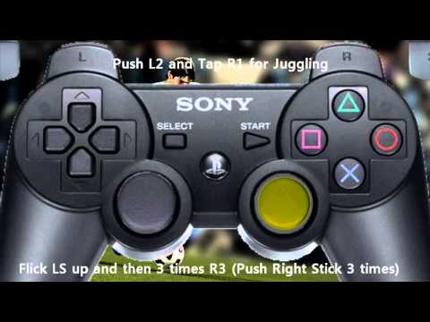 FIFA 12 Skills tutorial - In air Elastico,Chest Flick and In air Rainbow Flick PS3