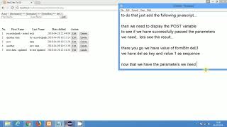 PHP Web Application Part 8 - PHP OOP Delete Data