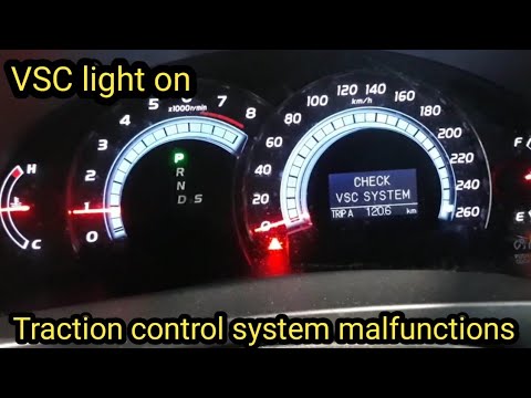 Fix Check Engine light and VSC  (TRACTION CONTROL) on Toyota and LEXUS