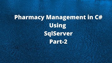 Pharmacy Management With Source Code in C# Part -2