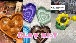 Clay art 🦦🌲🌿🍄🌸🌼🌺|Tube tok